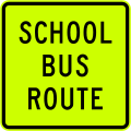 (W16-6.1/PW-34.1) School bus route