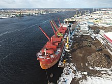 Port of Riga on the Daugava river by findseajobs.com