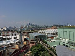 Port of Singapore behind Resorts World Station, Sentosa - 2019.jpg