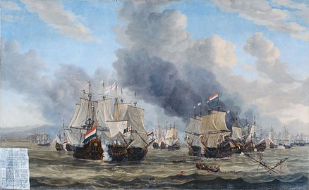 De zeeslag bij Livorno, 1653 (of later), Rijksmuseum Amsterdam