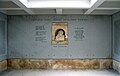 English: Interior of the Chapel of the Order of Lāčplēšis at Brothers' Cemetery in Riga Deutsch: Innenansicht der Kapelle