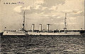 The light cruiser SMS Cöln (I), sunk at the battle of Heligoland Bight on 28 August 1914.