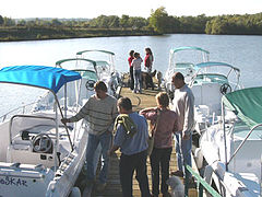 Promenade en bateau à Traves.