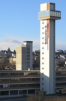 Schindler test tower head office.jpg