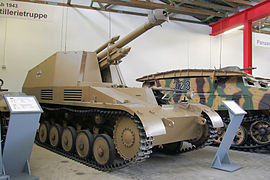 GW II für 10,5cm le.FH 18/2 (Sf) „Wespe“ im Panzermuseum Munster