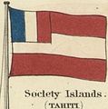 Прапор Островів Товариства (Таїті), 1868