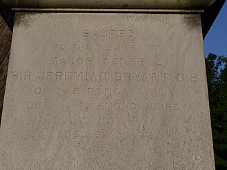 Jeremiah Bryant funerary monument