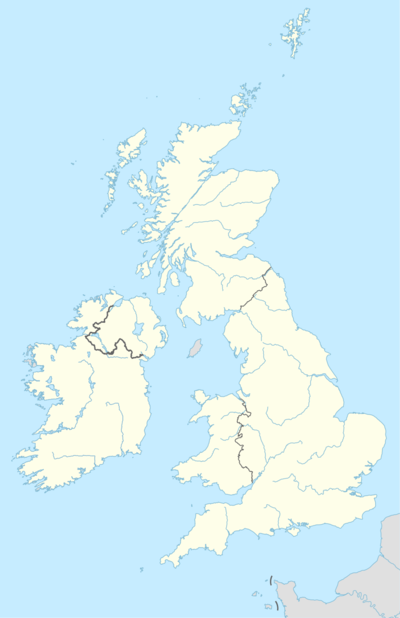 Locations of the 2006 Premier League venues in the United Kingdom