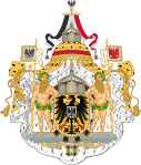 Escudo "Grande" del II Imperio Alemán (1871-1918).