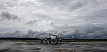 Air Botswana new Embraer E170 at Kasane International Airport