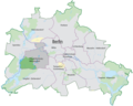 Lage des Bezirks Charlottenburg-Wilmersdorf in Berlin