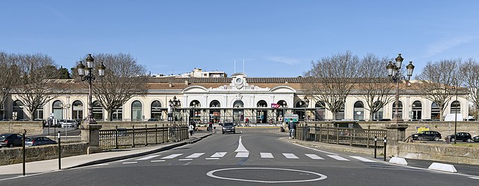 La gare vue du pont Marengo.