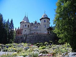 The Savoy castle in Gressoney-St. Jean