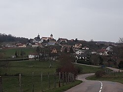 Skyline of Fleurey-lès-Faverney