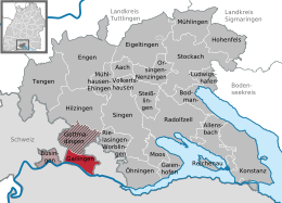 Gailingen am Hochrhein - Localizazion