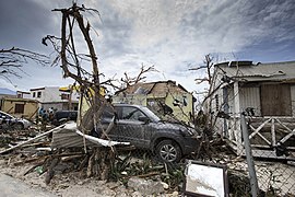 verwoestingen na orkaan Irma