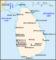 Mapa Srí Lanky