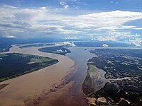 Equatorial climate in Meeting of Waters, Amazonas.