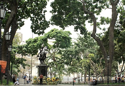 Plaza Bolívar de Caracas.