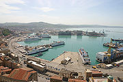 Puerto de Ancona, un puerto de pasajeros.