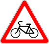 Cyclists crossing