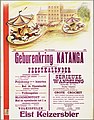 Affiche voor de geburenkring Katanga, 1953