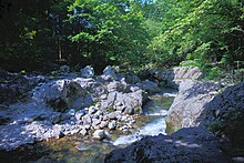 真瀬渓谷 三十釜（秋田県八峰町）