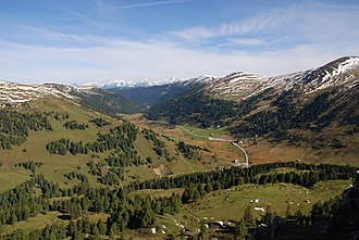 Blick auf das Schönfeld vom Stubennock