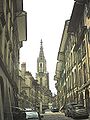 View towards the cathedral called "Münster"