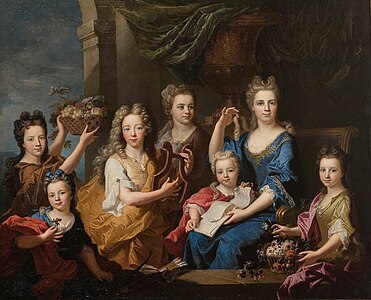 The children of Marie Jacqueline Bouette de Blémur (1703)