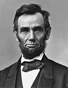 Retrato de Abraham Lincoln.