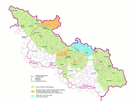      Enclaves moravos en la Silesia checa