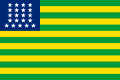 The November 1889 flag of Brazil had a blue canton defaced with 21 white stars.