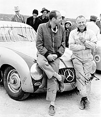 Hans Klenk (rechts) neben Karl Kling bei der Carrea Panamericana 1952