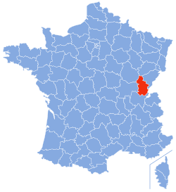 Location o Jura in Fraunce