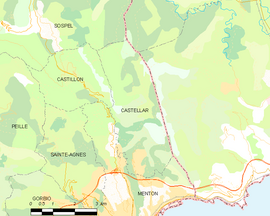 Mapa obce Castellar
