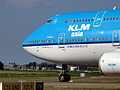 Thumbnail for File:PH-BFF KLM Royal Dutch Airlines Boeing 747-406(M) - cn 24202 taxiing 18july2013 pic-006.JPG