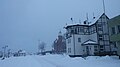 Ustka, Bulwar Portowy zimą