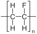 Struktur von Polyvinylfluorid