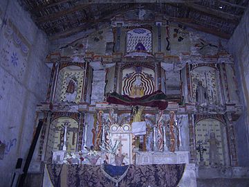 Retablo de la iglesia de Chiquilín (Chachapoyas).