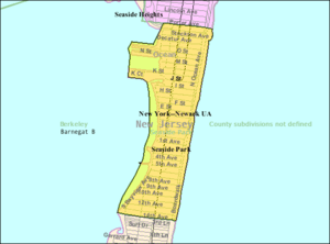 Census Bureau map of Seaside Park, New Jersey