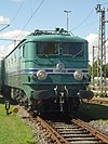 Electric locomotive CC 7107 owned by SNCF in 2006 at Deutsche Bahn's workshop in Munich-Freimann, Germany.