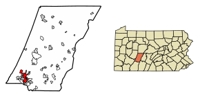 Kart over Johnstown