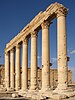 Columns in the inner court of the Temple of Bel in Palmyra, Syria