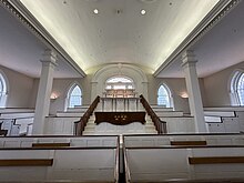 Kirtland Temple interior view of the lower court