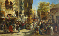 Переміщення килима Мухаммеда з Мекки до Каїра. 1875. Національна галерея Вірменії