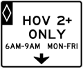 R3-14 HOV lane operation (overhead)