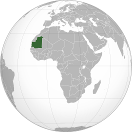 Kaarte van Mauritanie