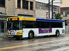 Metro Transit #1806, a 2019 Gillig Low Floor bus in downtown Minneapolis.