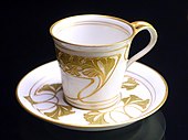 Art Nouveau cup; designed by Adolf Flad; 1902; porcelain; Bröhan Museum (Berlin, Germany)